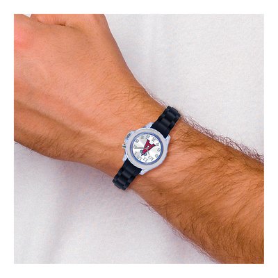 Youth MLB LA Angels Black Strap Watch – view 2