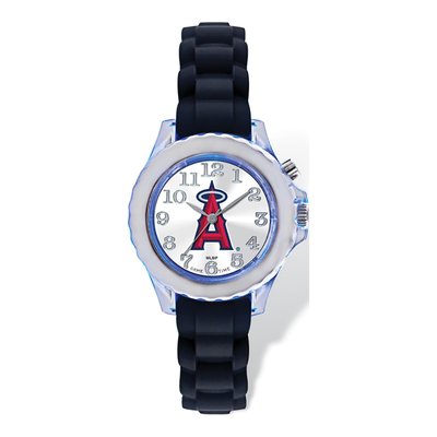 Youth MLB LA Angels Black Strap Watch