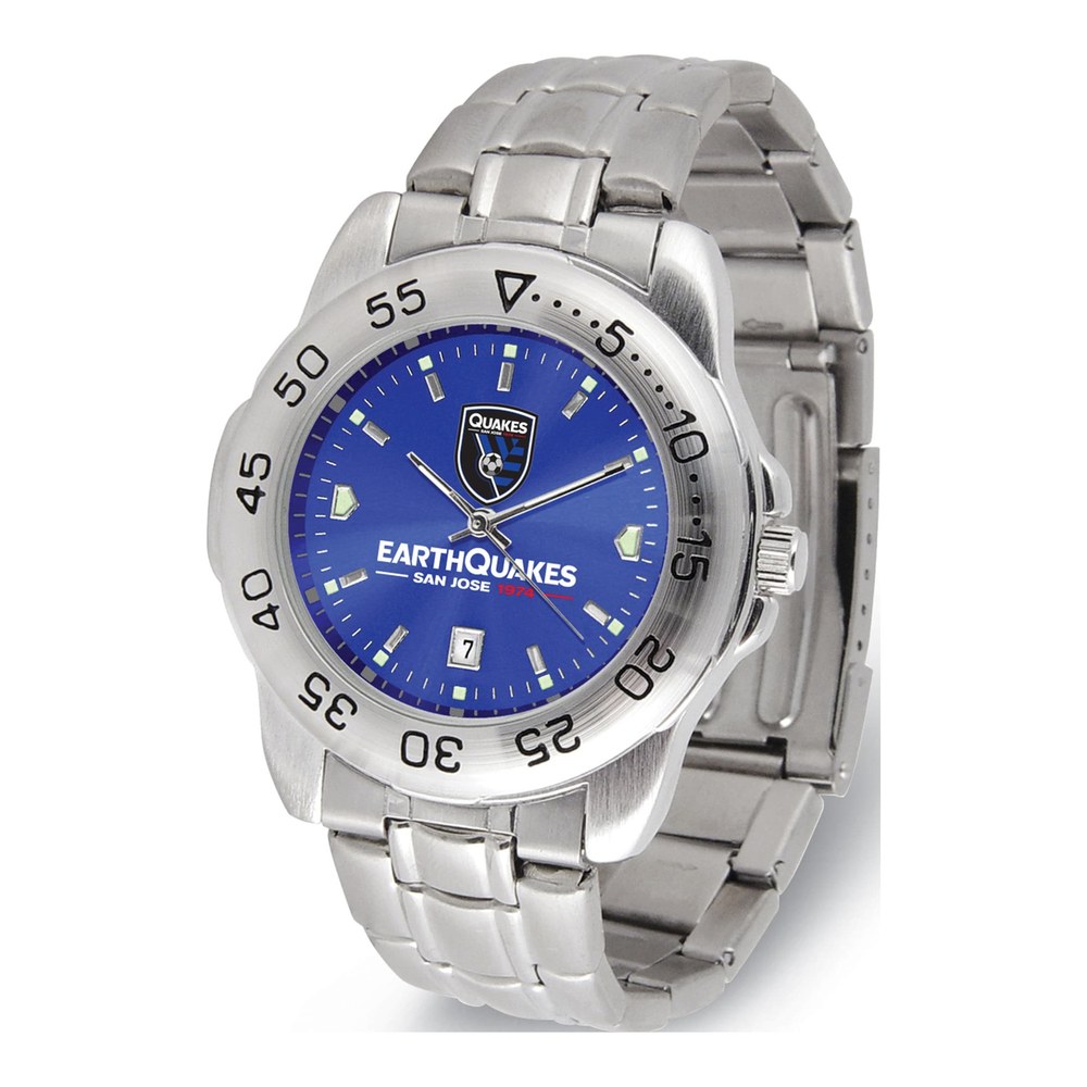 San Jose Earthquakes Men's Steel Sport Watch