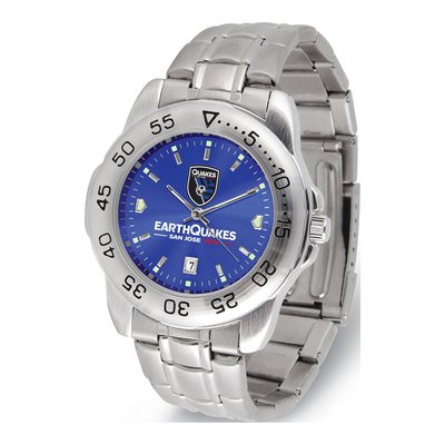 San Jose Earthquakes Men's Steel Sport Watch