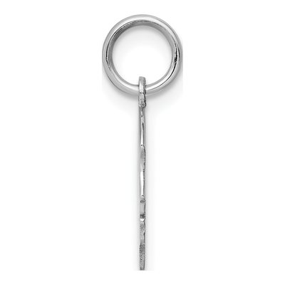 14K White Gold Girl Pendant – view 3