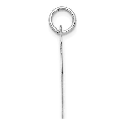 14K White Gold Heart Disc Charm – view 3