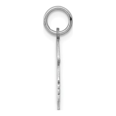 14K White Gold Girl Pendant – view 3