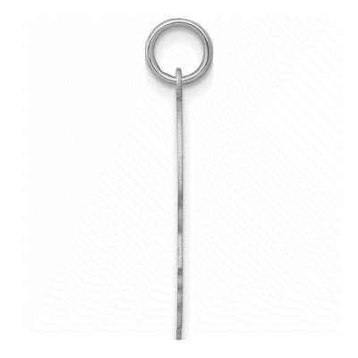 14K White Gold Boy Charm – view 2