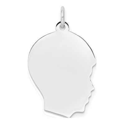 14K White Gold Boy Charm