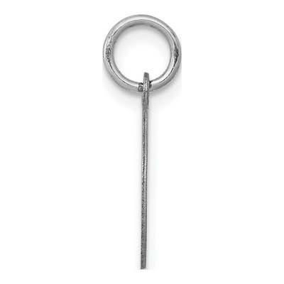 14K White Gold Disc Charm – view 3