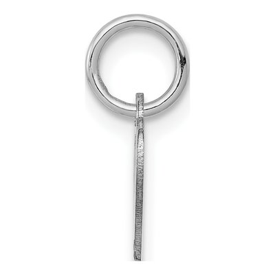14K White Gold Heart Disc Charm – view 3