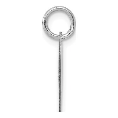 14K White Gold Heart Disc Charm – view 2