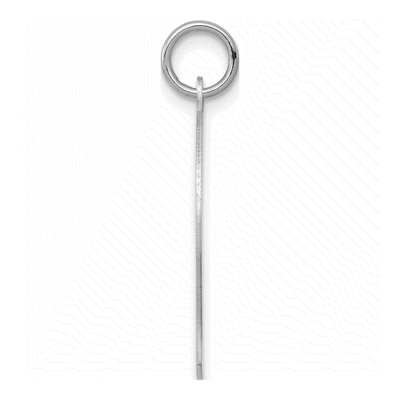 14K White Gold Boy Pendant – view 3