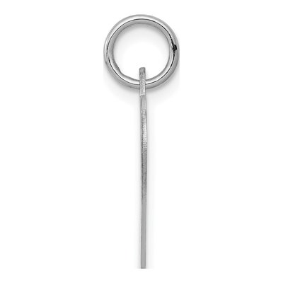 14K White Gold Heart Disc Charm – view 3