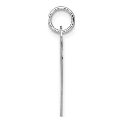 14K White Gold Heart Disc Charm – view 2