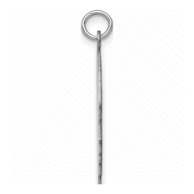 14K White Gold Boy Pendant – view 3