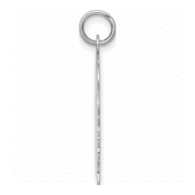 14K White Gold Girl Pendant – view 2