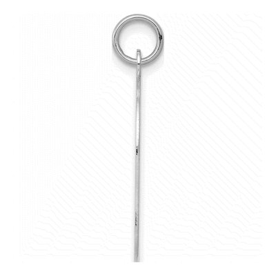 14K White Gold Girl Pendant – view 3