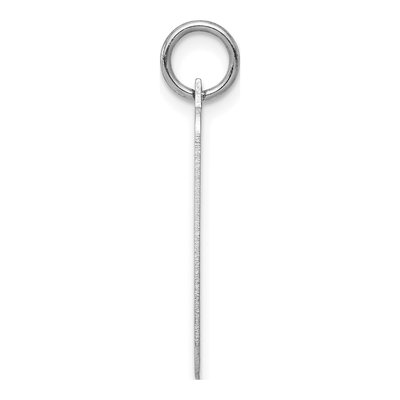 14K White Gold Rectangle Charm – view 3