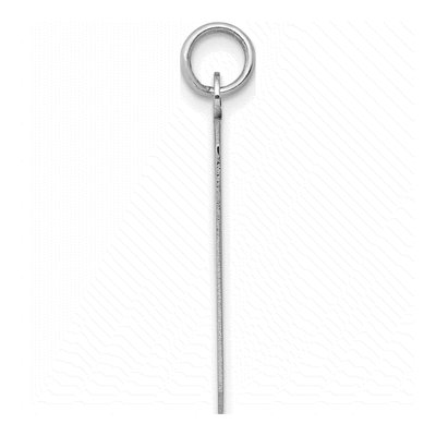 14K White Gold Rectangle Charm – view 3