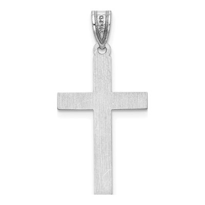 14K White Gold Cross Pendant – view 5
