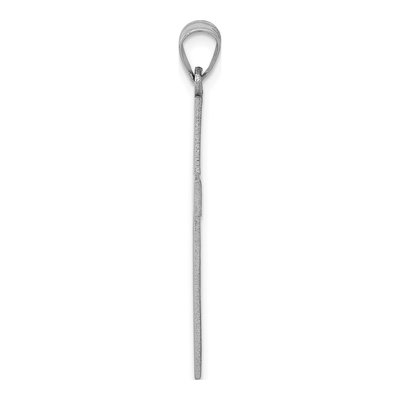 14K White Gold Cross Pendant – view 3
