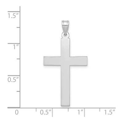 14K White Gold Cross Pendant – view 4