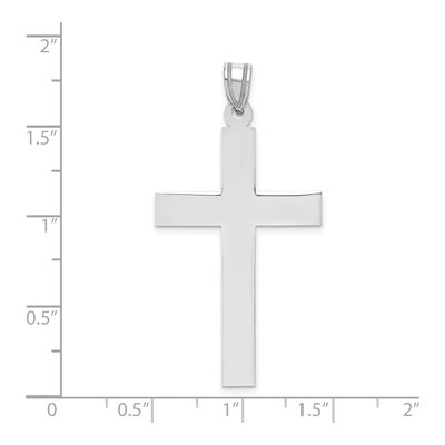 14K White Gold Cross Pendant – view 4