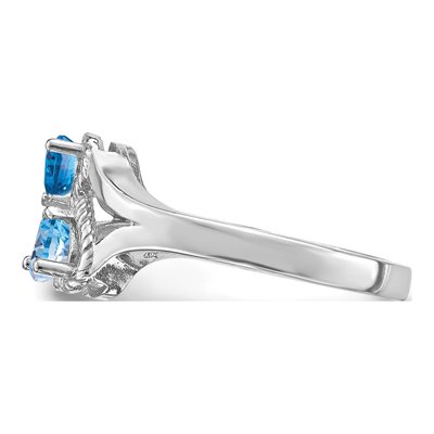Sterling Silver Personalized 2-Name Couple's Family Ring – view 4
