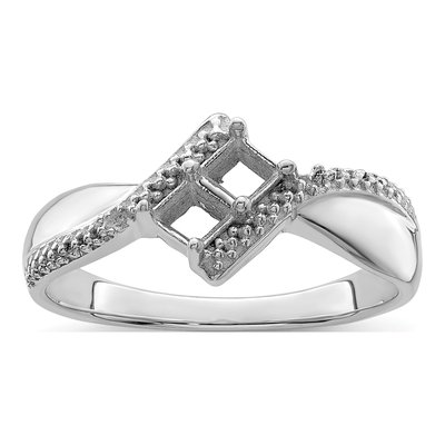 Sterling Silver Diamond Personalized 2-Name Couple's Family Ring – view 7