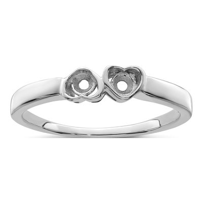 Sterling Silver Personalized 2-Name Couple's Family Ring – view 7