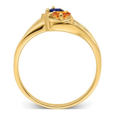 14K Yellow Gold 1/10 ct tw Diamond Family Ring – view 3