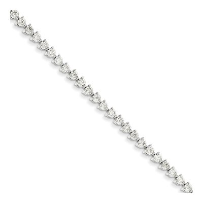14K White Gold 1 ct tw Diamond Bracelet