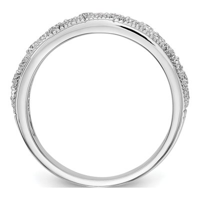 14K White Gold 1/7 ct tw Diamond Wedding Band – view 2