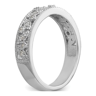 14K White Gold 1/7 ct tw Diamond Wedding Band – view 6