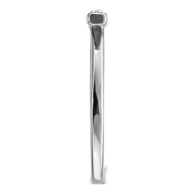 14K White Gold 1/10 ct tw Diamond Bar Ring – view 3