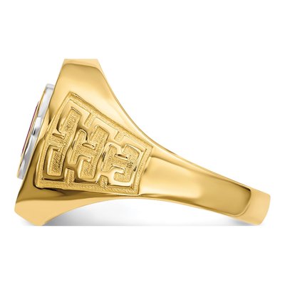 Men's 14K Yellow Gold CZ Ring – view 3