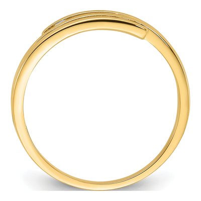 14K Yellow Gold CZ Fashion Ring – view 2
