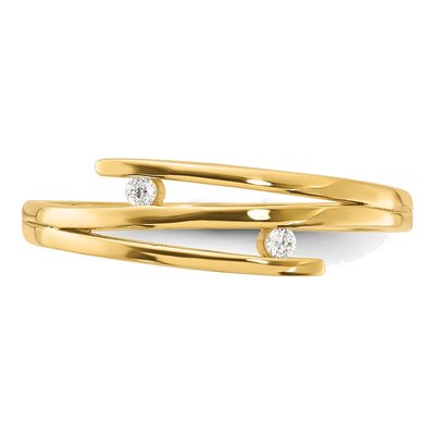 14K Yellow Gold CZ Fashion Ring – view 4