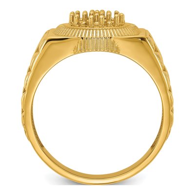 Men's 14K Yellow Gold Diamond Ring Mounting – view 3