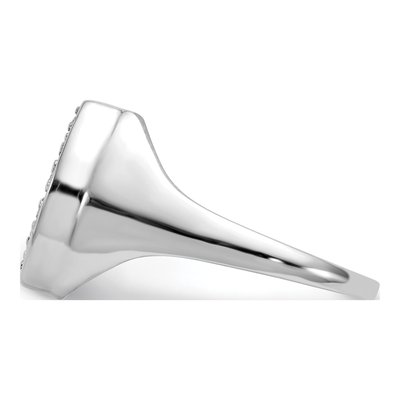 Men's 14K White Gold 1/5 ct tw Diamond Horseshoe Ring – view 3