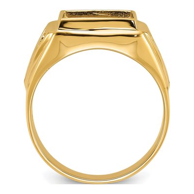 Men's 14K Yellow Gold Masonic Ring Mounting – view 3