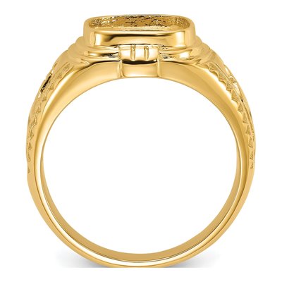 Men's 14K Yellow Gold Masonic Ring Mounting – view 2