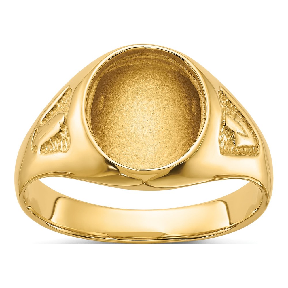 Men's 14K Yellow Gold Masonic Ring Mounting