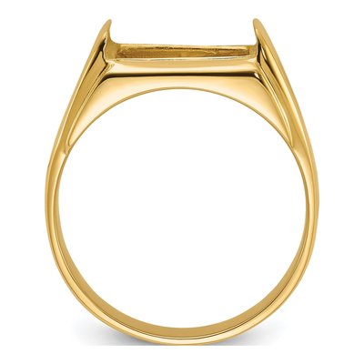 Men's 14K Yellow Gold Masonic Ring Mounting – view 3