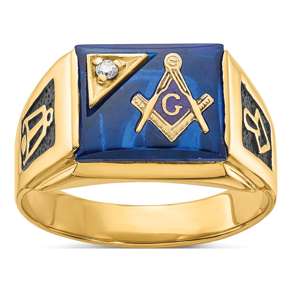 IB Goodman 14K Yellow Gold Masonic Men's Ring