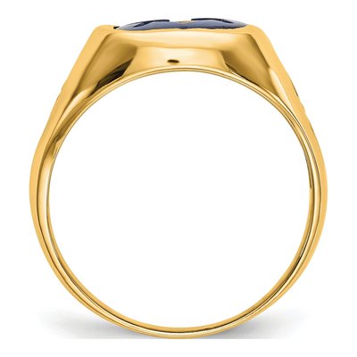 Men's 14K Yellow Gold Masonic Ring – view 2