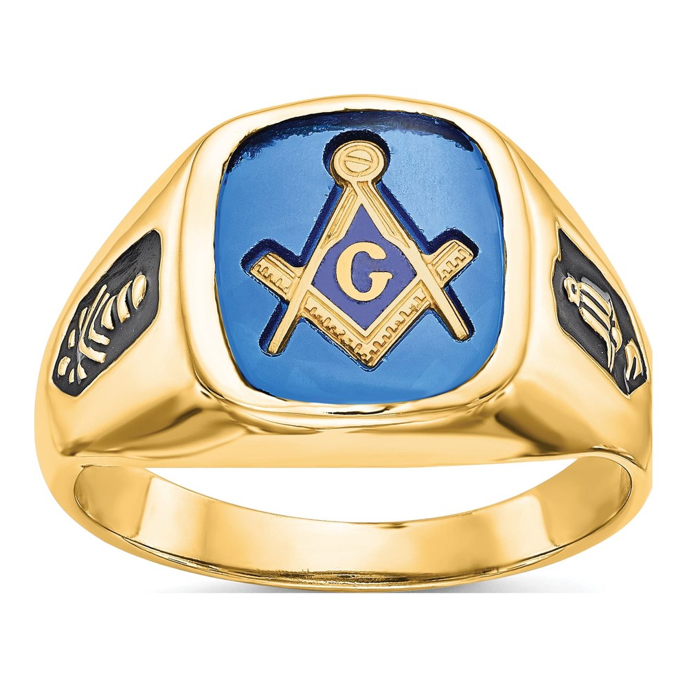 Men's 14K Yellow Gold Masonic Ring