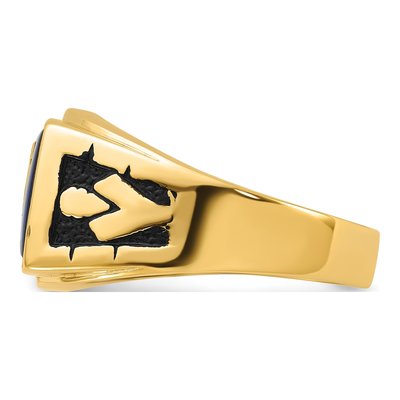 Men's 14K Yellow Gold Masonic Ring Mounting – view 5