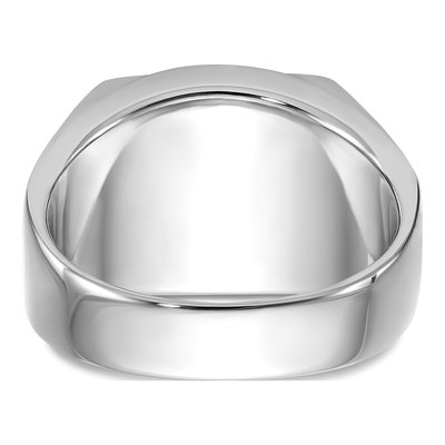 Men's 14K White Gold Onyx Masonic Ring – view 6