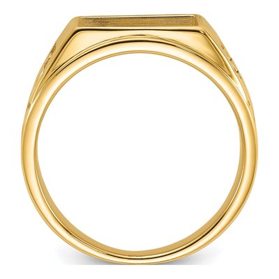 Men's 14K Yellow Gold Masonic Ring Mounting – view 3