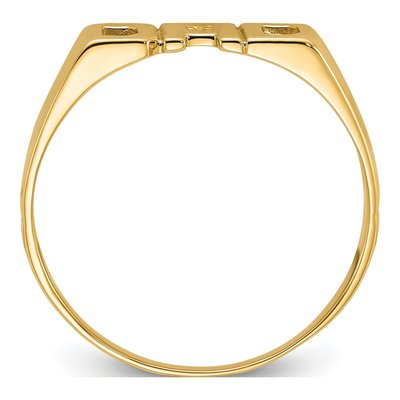 Men's 14K Yellow Gold DAD Ring Mounting – view 3