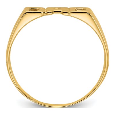 Men's 14K Yellow Gold Diamond DAD Ring – view 3