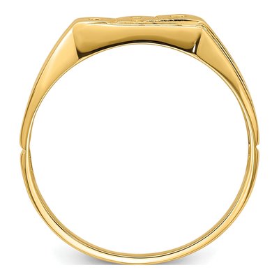 Men's 14K Yellow Gold Diamond DAD Ring – view 3